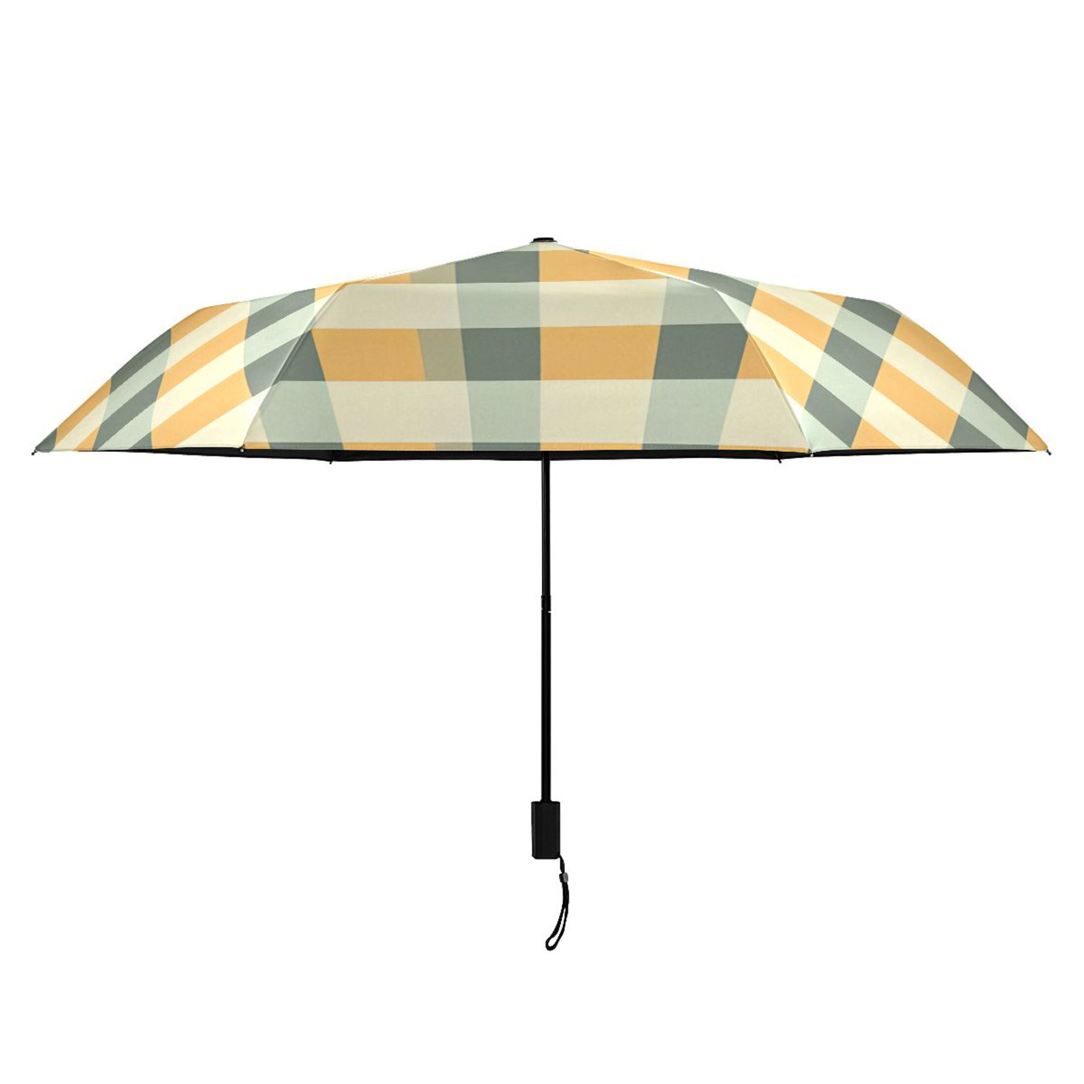 ALAZA Checkered Grid-t2 UPF 50+ Compact Folding Umbrella for Rain Travel Umbrella Packable