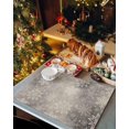 thumbnail image 2 of Christmas Placemats Set of 4 Snowflake Christmas Placemats for Dining Table Grey Snow Table Mat Winter Holiday Home Party Kitchen Table Decorations, 2 of 6