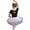 Black 1, variant on Toddler Kids Leotards Gymnastics for Girls Toddler Dance Tutu Dress with Bow Back Long/Short Sleeve Tutu Skirt Practice Clothing 3-11Y