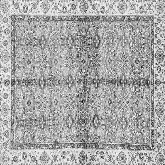 Ahgly Company Indoor Square Oriental Gray Traditional Area Rugs, 3' Square