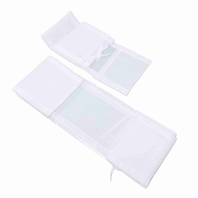 Forro de Malla Transpirable, Paracoques de Cuna de Malla para Bebé, Altura Ajustable Para Cunas de Tamamo Completo, Protector de Cuna para Lados