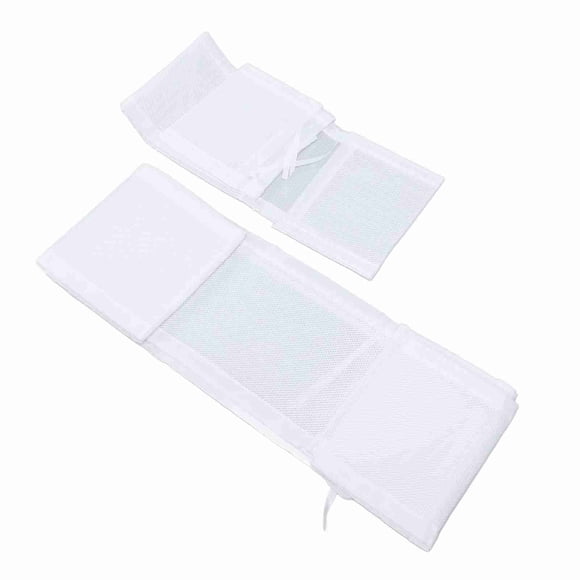 Forro de Malla Transpirable, Paracoques de Cuna de Malla para Bebé, Altura Ajustable Para Cunas de Tamamo Completo, Protector de Cuna para Lados