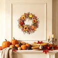 thumbnail image 6 of PSVFUJZ 18 Inch Fall Wreaths for Front Door, Thanksgiving Farmhouse Decor, Artificial Autumn Wreath with Flower Pumpkin Leaf for Thanksgiving Farmhouses Home Outdoor Indoor Decor, 6 of 6