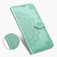 thumbnail image 5 of Dteck For Apple iPhone 12 Pro / 12 6.1" [Flower Embossed] PU Leather Wallet Flip Folio Protective Case Cover with Card Holder and Stand, Green, 5 of 5