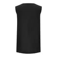 thumbnail image 4 of Womens Sleeveless Shirts, Tank Tops for Women Summer Casual Loose Fit Solid Color Pleated V Neck Dressy Blouses, 4 of 6
