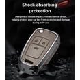 thumbnail image 4 of Key Fob Cover Compatible with GMC Acadia Terrain Buick Keychain Case Holder Protector,4-Button-Black, 4 of 5