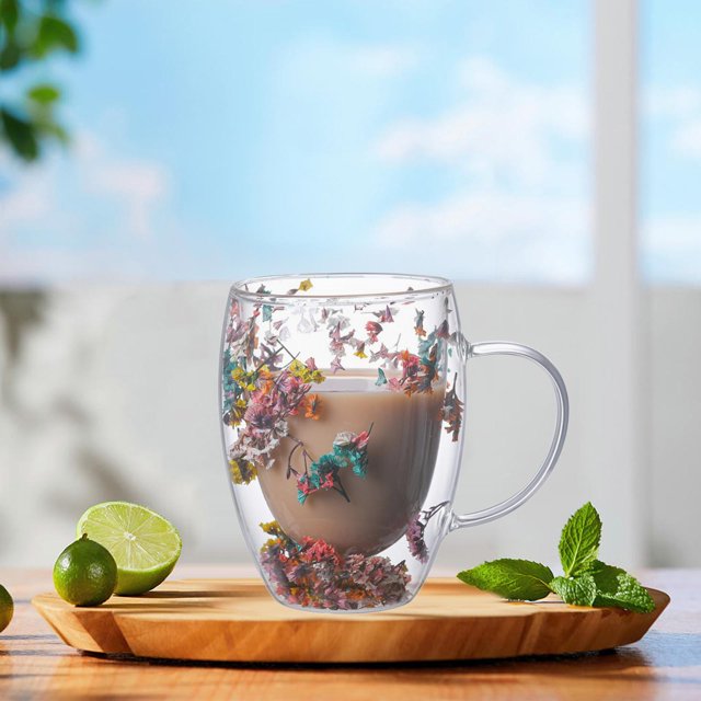 Tazas de Café Soledad de Vidrio Doble Pared Estilo A