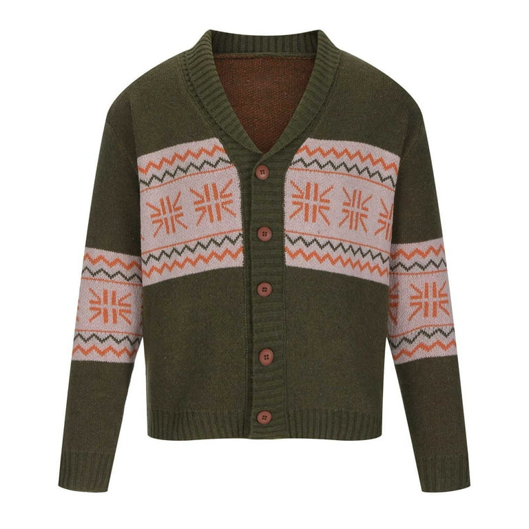 Mens Cardigan Sweater Shawl,Mens Fashion Loose Fit Long Sleeve V