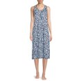 thumbnail image 2 of Secret Treasures Women's and Women's Plus Sleep Knit Sleeveless Midi Lounger Dress, 2 of 5