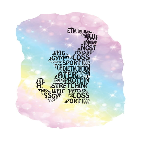 Quotes & Sayings Wall Decals for Adult Home - Diet Nutrition Food Health Workout Gym DIY & Creativity Boy Girl Bedroom Wall Sticker - Size: 9 In x 10 In