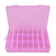 thumbnail image 3 of Jadeshay Caja Ajustable de plástico para Joyas de 24 Rejillas, organizadores Desmontables de plástico Transparente, Caja de Almacenamiento para Pendientes, contenedores divisores(Rosa), 3 of 5