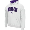 thumbnail image 2 of Men's Colosseum White Northwestern Wildcats Arch & Logo 3.0 Pullover Hoodie, 2 of 3