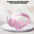 thumbnail image 4 of Uandlove Bluetooth Earphones Active Noise Cancelling,Spacecraft Bluetooth Earphones Wireless Glowing Gaming Earphones Subwoofer Wireless Earphones,Pink, 4 of 8