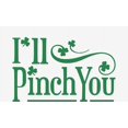 thumbnail image 2 of I'll Pinch You St. Patrick's Day Adult White Crew Neck Short Sleeve Tee-Medium, 2 of 4