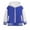 Blue, variant on Boys & Girls Hooded Varsity Jacket Color Block Button Down Baseball Jackets Striped Rib Trim Kids Casual School Bomber Coat