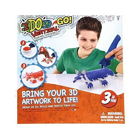 IDO3D Vertical Go Drawing Set (3 Pens & 3D Vertical Light) Toys Kids WLM8 155206