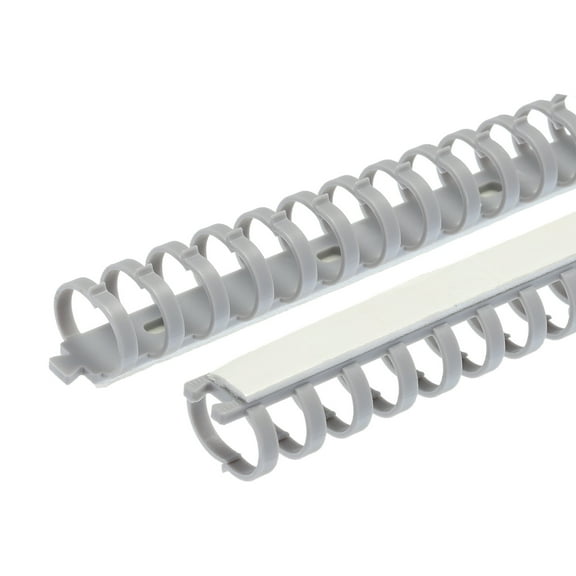 Uxcell 2pcs 20" Cable Raceway 20mm Cord Cover Hider Cable Management with Self Adhesive, Buckle & Scale, Grey