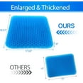 thumbnail image 4 of Cojín de gel grande para sentarse durante mucho tiempo (súper grande y grueso), suave y transpirable, cojín de gel para silla de ruedas que reduce el sudor, cojín de gel para silla para el dolor de c, 4 of 5