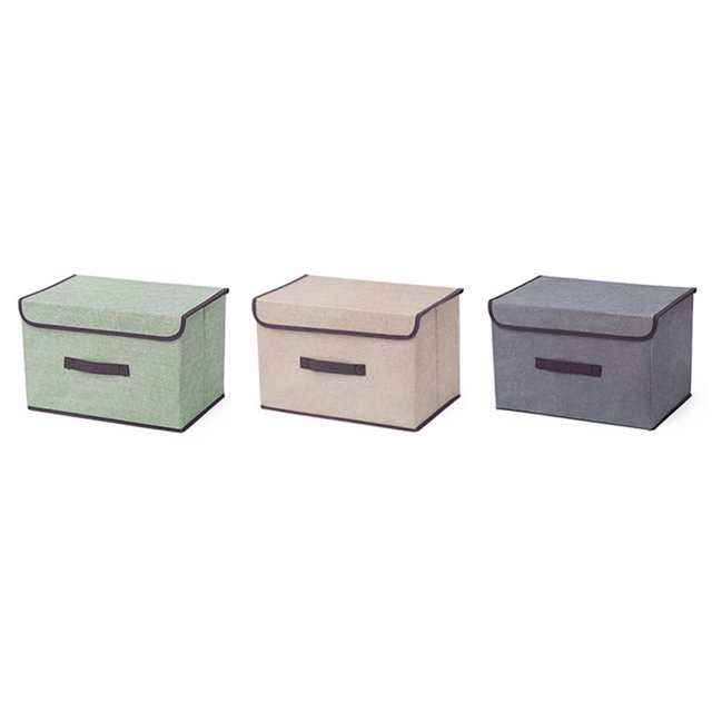 Home Fabric Folding Storage Box Foldable Multi-purpose Clothing Organizer Portable Non-woven Bust-proof Box
