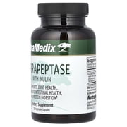 NutraMedix Serrapeptase with Inulin, 120 Vegetable Capsules (500 mg per Capsule)