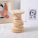 thumbnail image 3 of Bloques de Apimiento de Madera Torre de Construcción Coordinación de Juego de Clásico para Habilidad Fina Equilibrio 10pcs de color de madera Sunnimix Apilador de juguetes clásicos, 3 of 5