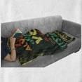 thumbnail image 6 of Grunge Soft Flannel Fleece Throw Blanket, Life Always Offers You a Second Chance Its Called Tomorrow Words, Cozy Plush for Indoor and Outdoor Use, 70" x 90", Green Yellow, by Ambesonne, 6 of 6