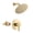 Brushed Gold, variant on sumerain Brushed Gold Shower Faucet Set with 8 Inches Stainless Steel Rain Shower Head, Solid Brass Rough In Valve