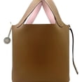 thumbnail image 1 of Pre-Owned HERMES Picotin Lock PM Eclat Gold Rose Sakura Taurillon Clemence Handbag for Men and..., 1 of 16