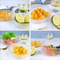 thumbnail image 3 of 1pc Glass Bowl Fruit Salad Bowl Dessert Container Tableware (Transparent), 3 of 8