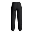 thumbnail image 7 of Women's Zippered Pocket Sweatpants, Elastic Waist Casual Lounge Pants with Side Pockets, Comfortable Pull-On Joggers for Home Wear and Daily Activities Black L, 7 of 7
