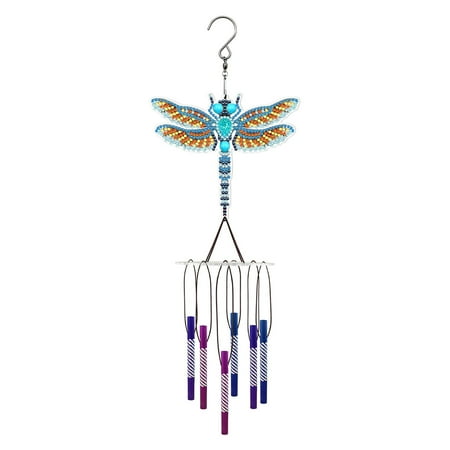 

PhoneSoap Diamond Painting DIY Wind Chime Pendant 5D Wind Chime Doorframe Decoration Double Sided Pendant A
