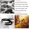 thumbnail image 4 of 2PC/Set Stainless Steel 8 Infinity Couple Bracelet Braided Leather Rope Bracelet Wrist Adjustable Chain for Lover Friendship, 4 of 5