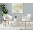 thumbnail image 2 of Boyne Chair, Upholstered Dining Chairs, Contemporary Dining Chair, Kitchen Chairs for Dining Table, Dining Chairs Set of 2 (Cream Noise Fabric), 2 of 6