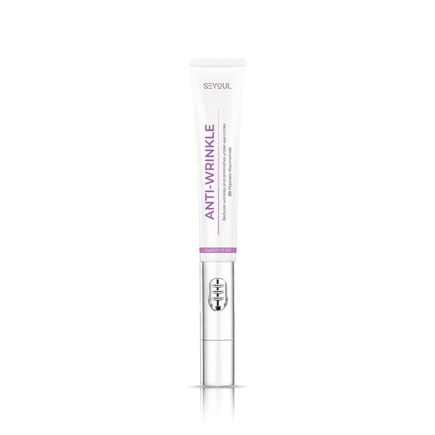SEYOUL Crema Contorno de Ojos con Niacinamida + Péptidos + Cafeína, Eye Cream Coreano con Masaje Vibratorio e Iones Negativos, Ayuda con Ojeras y Bolsas, 20 g