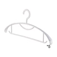thumbnail image 2 of Plastic Clothes Hangers Set, Seamless Non Slip Thickened Space Saving Closet Hangers for Shirts Pants Coats Drying Racks 5 Pack, 2 of 6