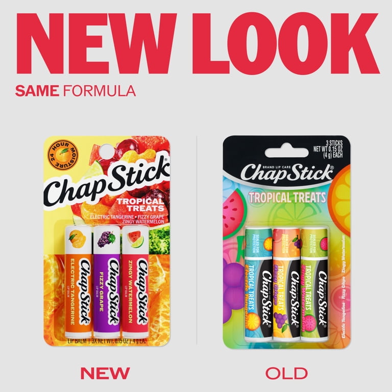 ChapStick Lip Balm Sticks - Tropical Treats Lip Balm Set - 3 Ct