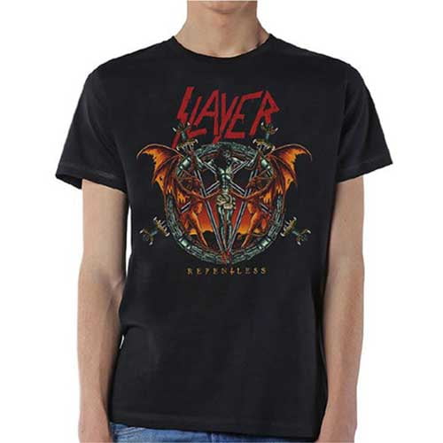 Slayer Unisex T-Shirt Demon Christ Repentless (Small)
