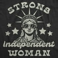 thumbnail image 2 of Womens Funny T Shirts Strong Independent Woman Sarcastic Fourth Of July Graphic Novelty Tee for Ladies Womens Graphic Tees, 2 of 9