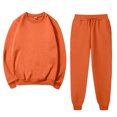 thumbnail image 3 of Hvyesh Sweatsuits Women 2 Piece Outfits Solid Crewneck Sweatshirts Sets 2025 Lounge Jogging Suits Matching Clothing, 3 of 5