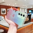 thumbnail image 5 of for Samsung Galaxy S23 FE Case Gradient Bling Glitter, Cute Heart Iridescent Holographic Clear Phone Case with Camera Lens Cover Soft Shockproof Galaxy S23 FE Case 6.4" for Women (Pink Heart), 5 of 6
