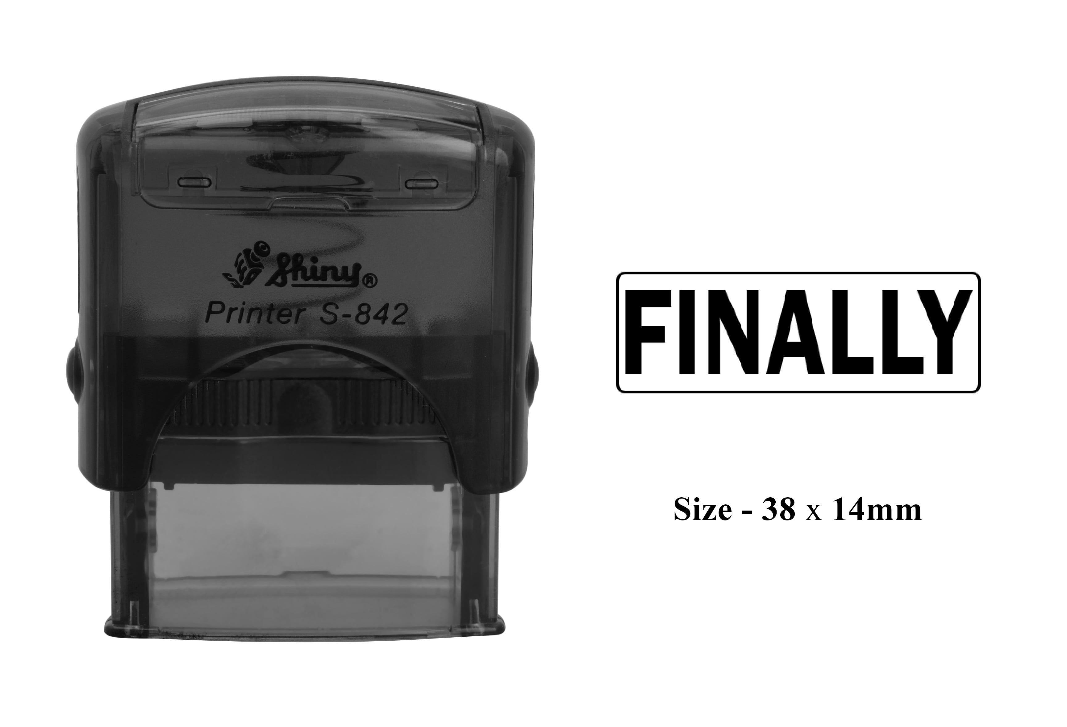 Finally Rubber Stamp Shiny S842 Office Self Inking Stationary Stamp