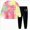 A34-Hot Pink, variant on Baby Boy Fall Clothes Winter Outfit Waffle Embroidery Long Sleeve Romper and Pants Sets 3-4 Years
