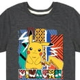 thumbnail image 3 of Pokémon - Pikachu Summer Pattern - Youth Short Sleeve Graphic T-Shirt, 3 of 5