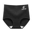 thumbnail image 2 of CHUMUD Cotton Underwear for Women High Waisted Solid Full Coverage Stretch Briefs Solid Breathable Ribbed Panties, 2 of 3