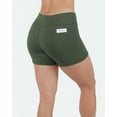 thumbnail image 5 of Women Premium 3" / 5" Inseam No-Ride Compression Active Workout Booty Shorts Running Yoga Volleyball Crossfit, 5 of 7