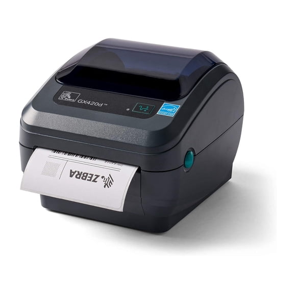 Restored Zebra GX420d Direct Thermal Desktop Printer for Labels, Receipts, Barcodes, Tags, and Wrist Bands with USB, Serial, and Parallel Port Connectivity (Refurbished)