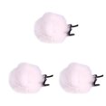 thumbnail image 2 of ZheElen Outdoor Artificial Hair Mic Cover Windscreen Windshield Microphone Mic white 3Set, 2 of 6