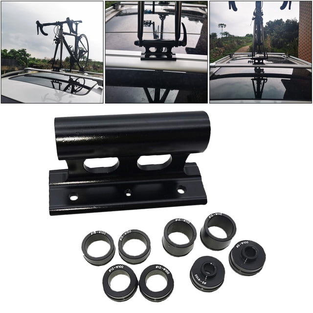 Soporte de aleación para montaje en tejado de coche para , eje pasante o montaje en horquilla de liberación rápida, soporte de almacenamiento DYNWAVEMX Portabicicletas para techo de coche