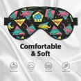 thumbnail image 3 of Fuzoiu Geometric Dinosaur Print Sleep Masks,Eye Masks with Adjustable Strap for Sleeping,Night Eye Shade for Women Men,Eye Cover for Full Night's Sleep, Travel and Nap, 3 of 7