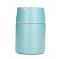 thumbnail image 3 of Recipiente para alimentos aislado al vacío de 800 ml/27 oz, recipiente para alimentos al vacío de doble capa de acero inoxidable 304 con cuchara plegable, color verde, 3 of 15